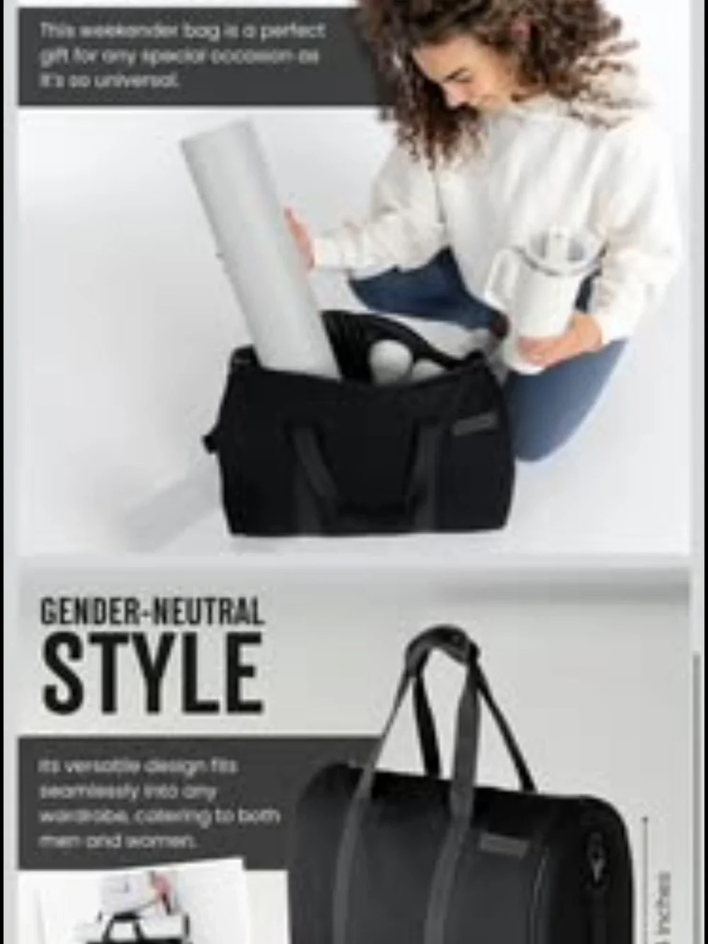 Joseph Allen weekender yoga mat bag new